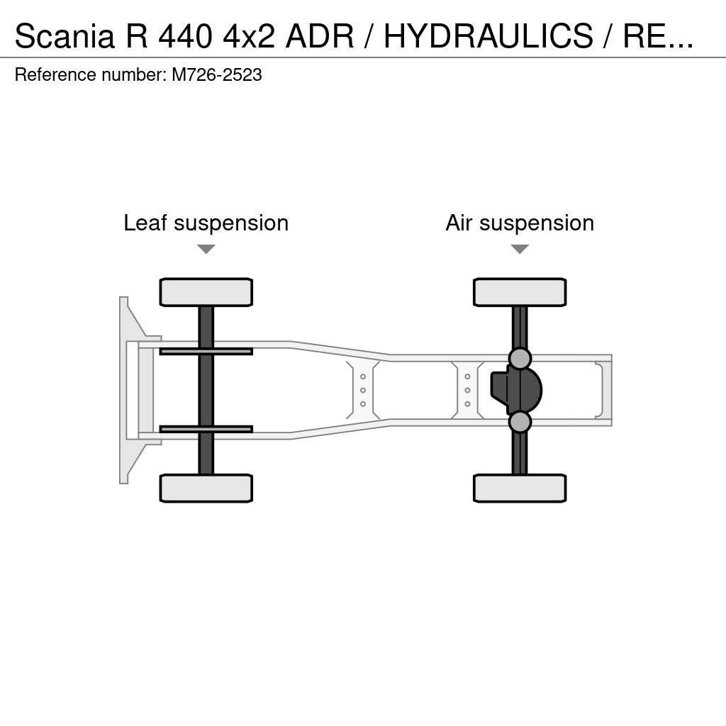 Scania R 440 4x2 ADR / HYDRAULICS / RETARDER Ťahače