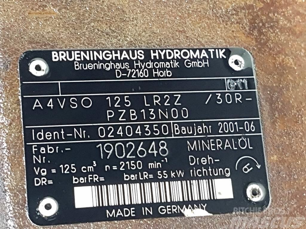 Brueninghaus Hydromatik A4VSO125LR2Z/30R-R902404350-Drive pump/Fahrpumpe Hydraulika