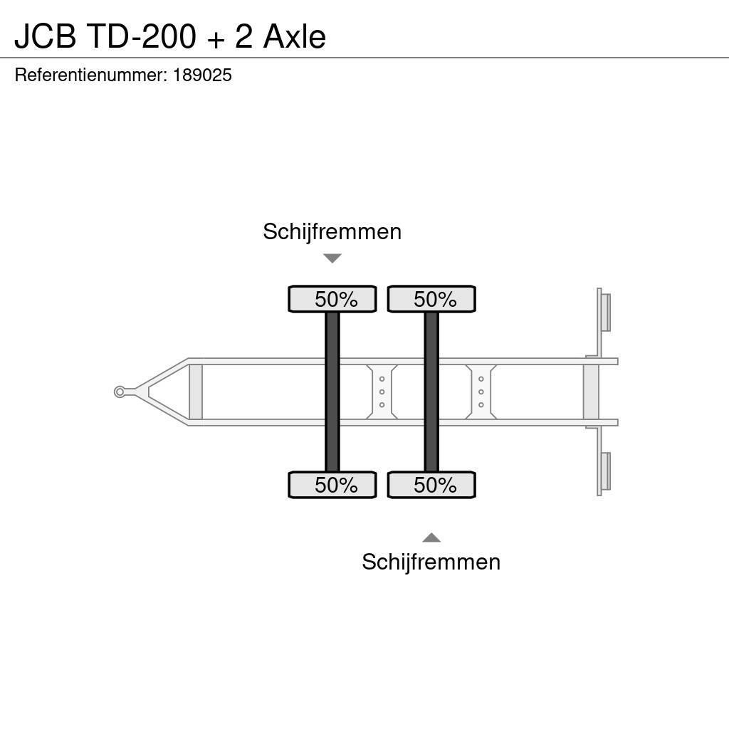 JCB TD-200 + 2 Axle Prívesy s bočnou zhrnovacou plachtou