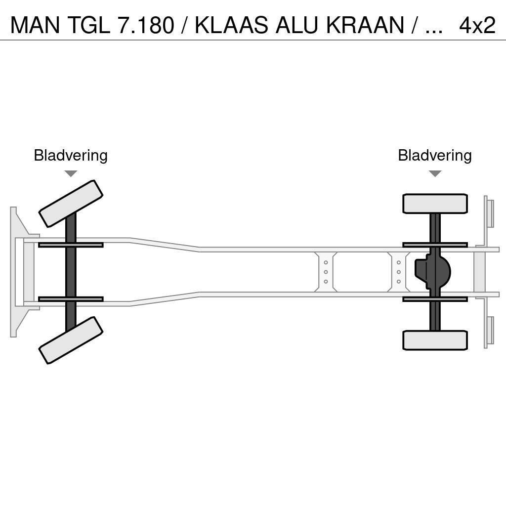 MAN TGL 7.180 / KLAAS ALU KRAAN / LOW KM / HOLLAND TRU Univerzálne terénne žeriavy