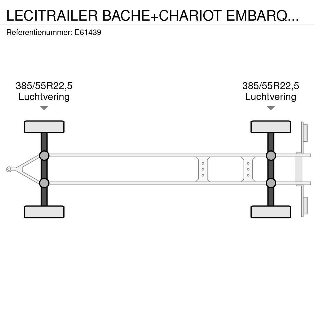 Lecitrailer BACHE+CHARIOT EMBARQUER/KOOIAAP Prívesy s bočnou zhrnovacou plachtou