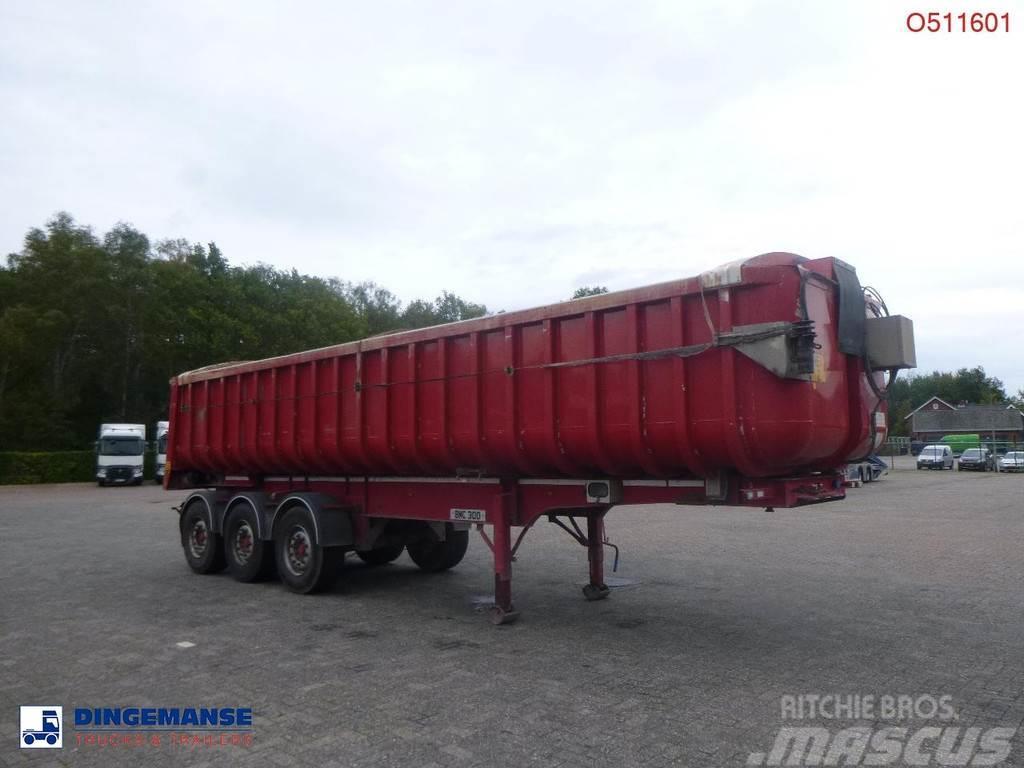 Fruehauf Tipper trailer alu 34.6 m3 + tarpaulin Sklápacie návesy