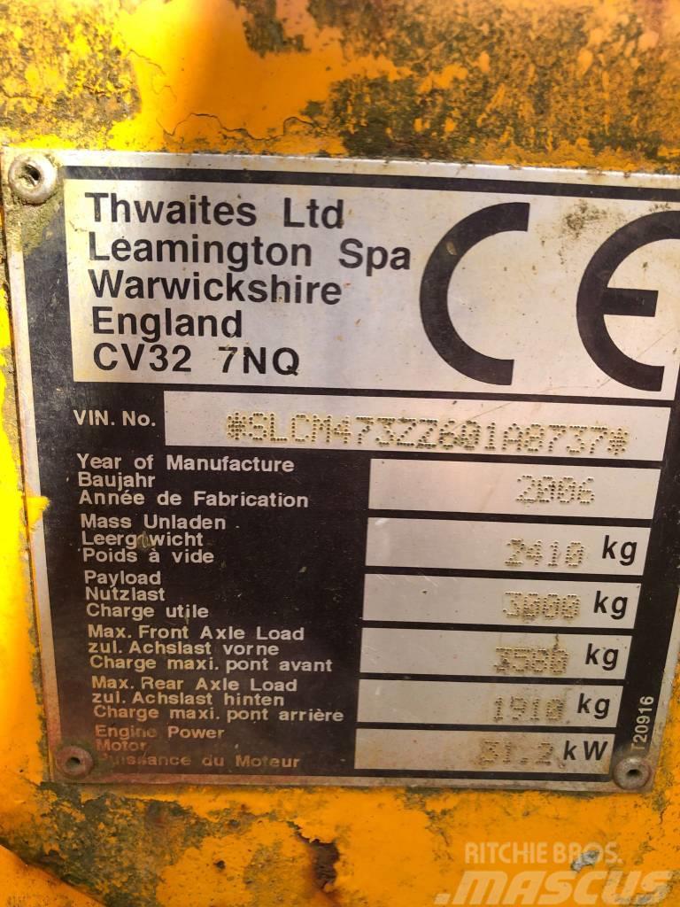 Thwaites 3 ton Stavebné sklápače