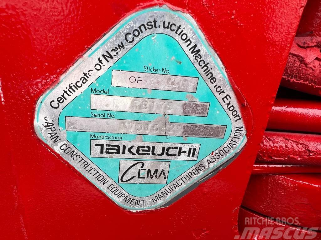 Takeuchi TB175 Midi rýpadlá 7 t - 12 t