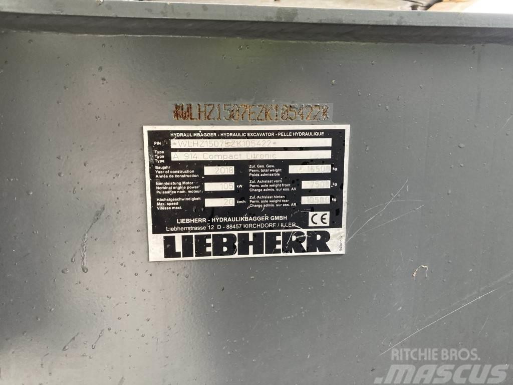 Liebherr A 914 Compact Litronic Kolesové rýpadlá