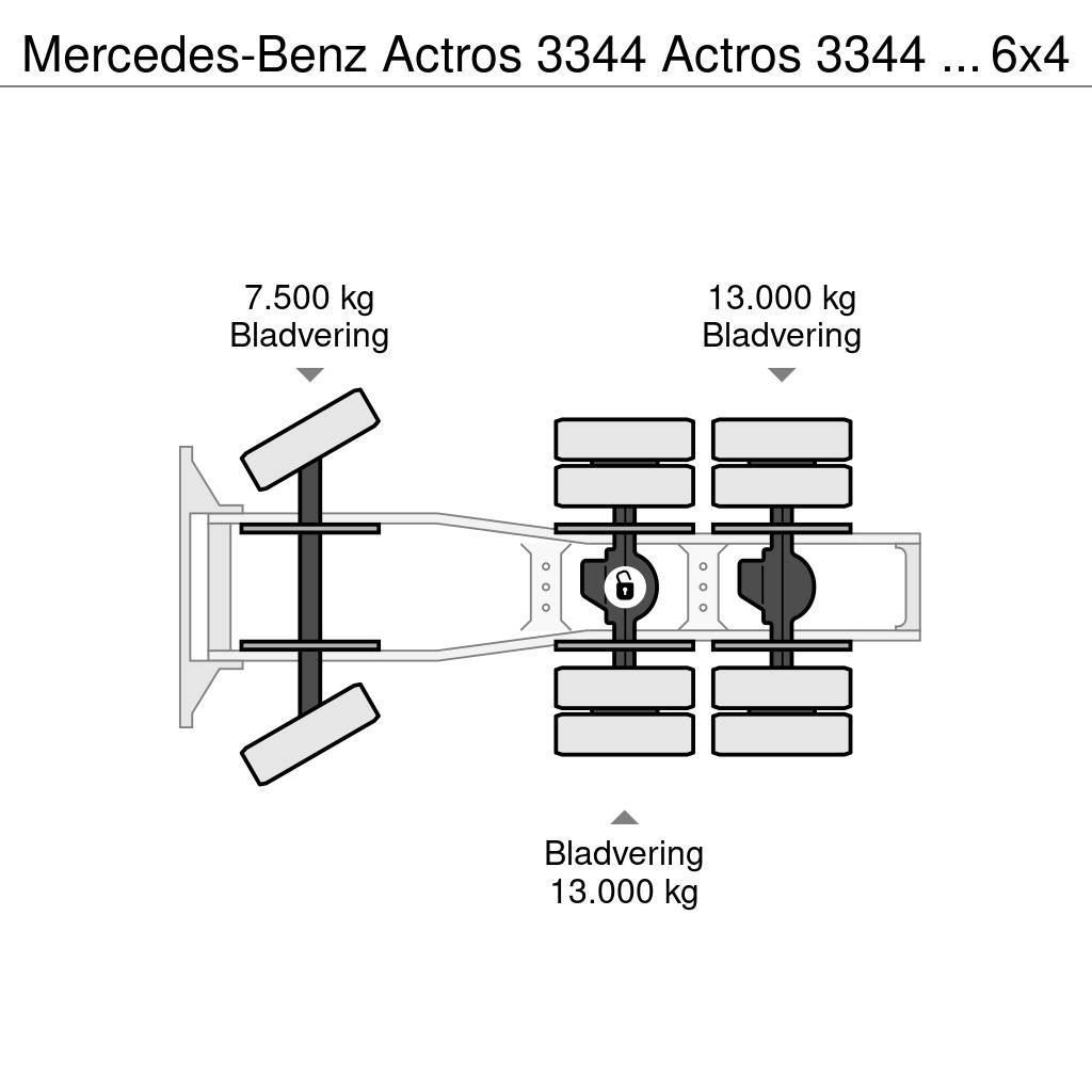 Mercedes-Benz Actros 3344 Actros 3344 Kipphydraulik 6x4 33Ton Ťahače