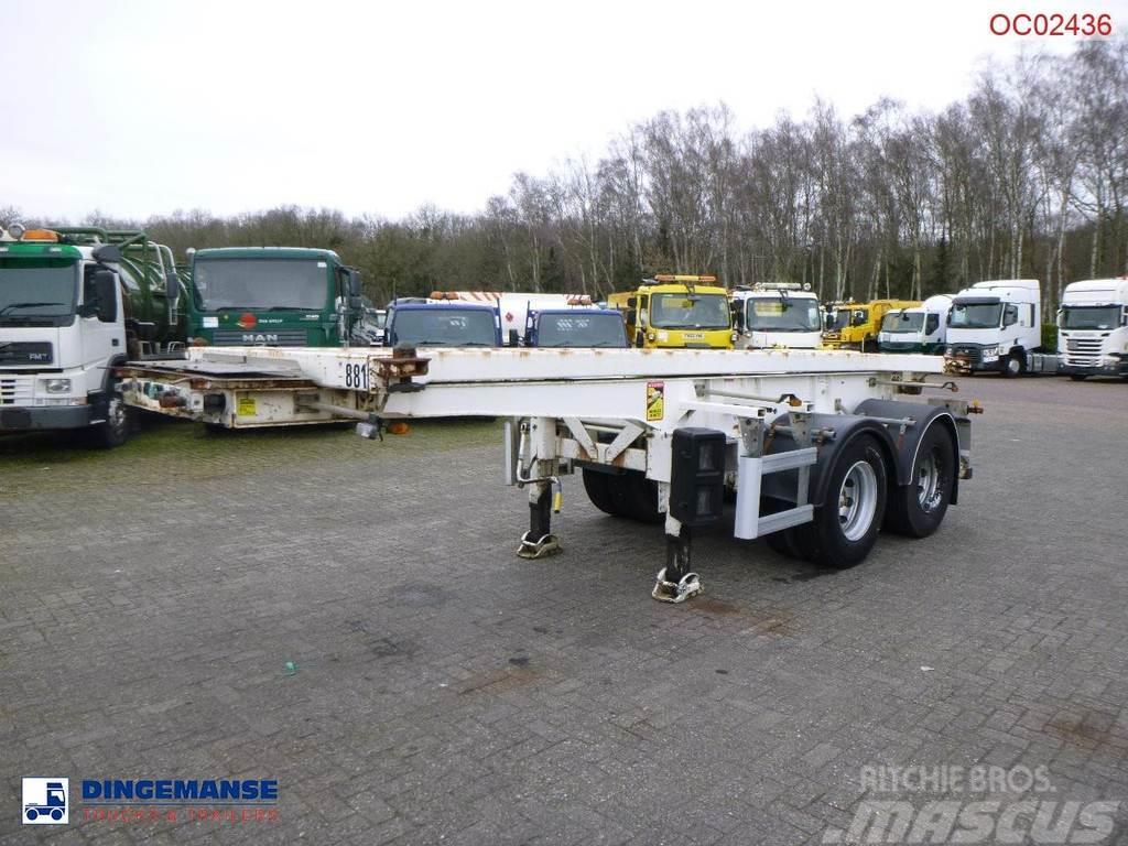 Robuste Kaiser 2-axle container chassis 20 ft. + tipping Sklápacie návesy