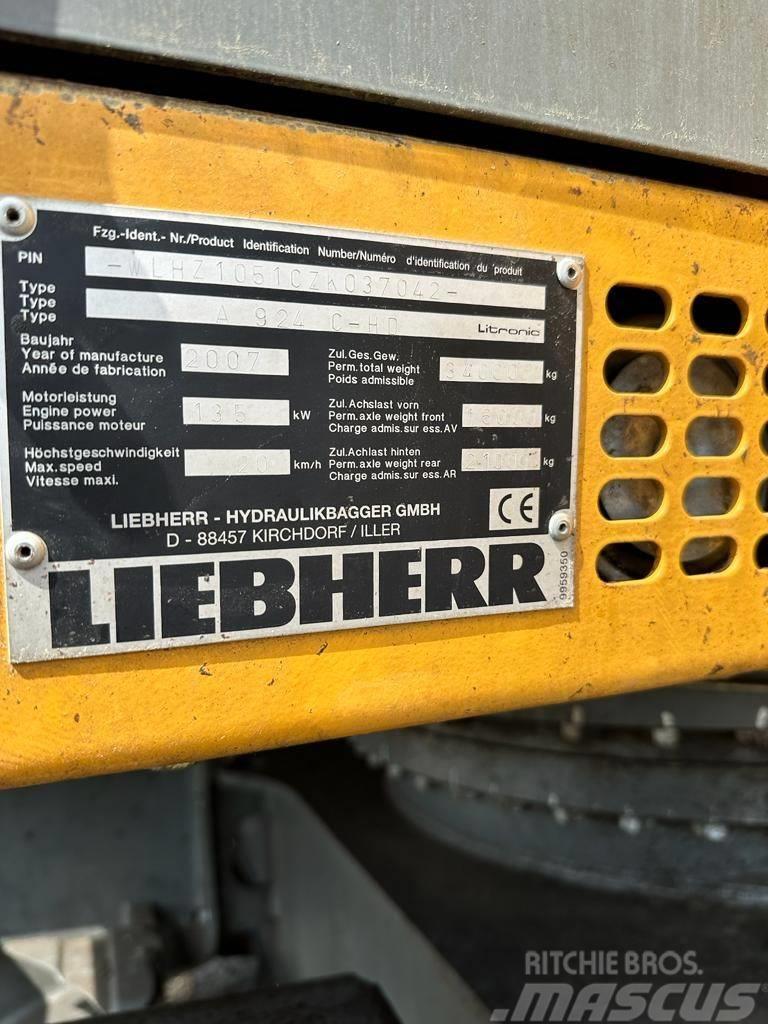 Liebherr A 924C-HD Kolesové rýpadlá