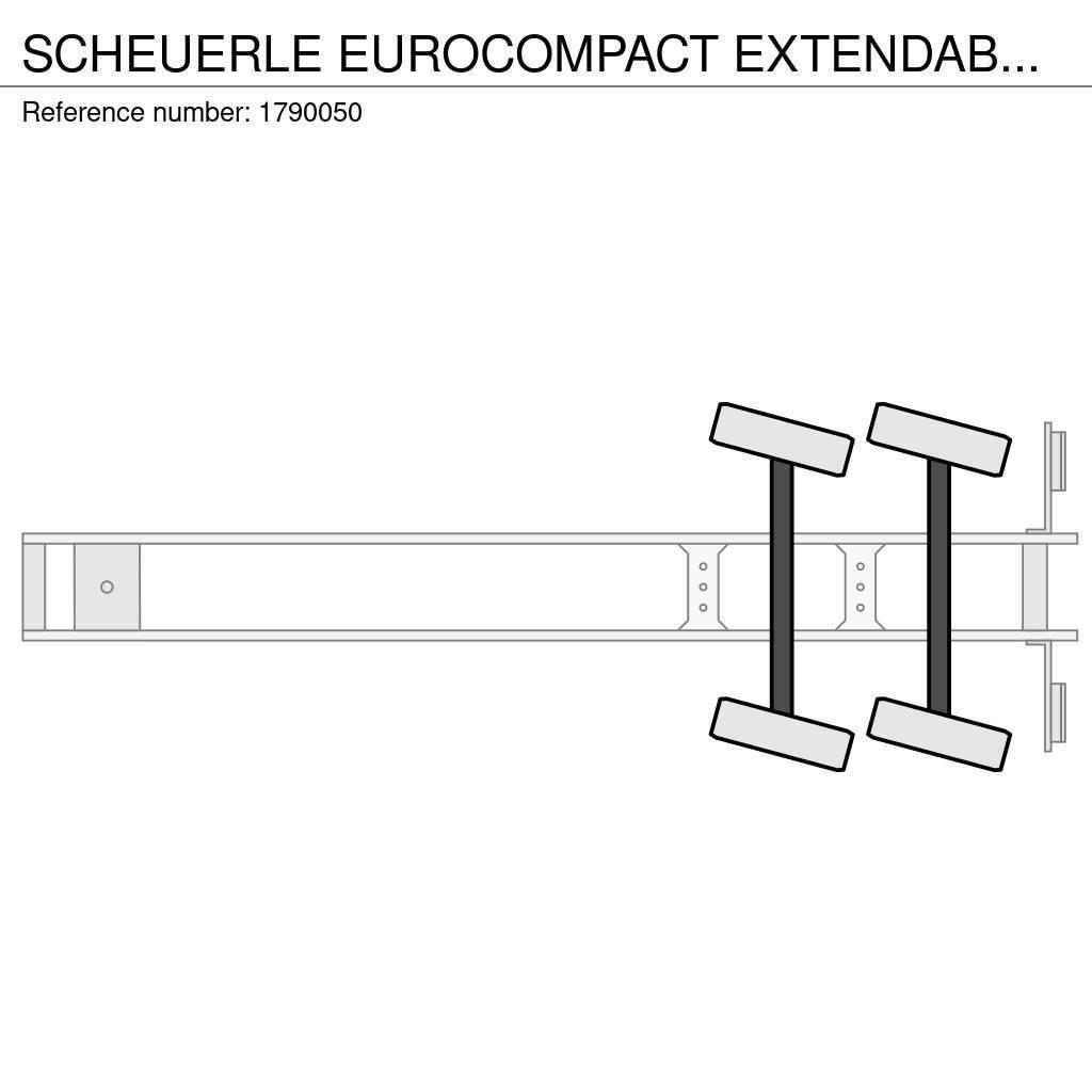 Scheuerle EUROCOMPACT EXTENDABLE DIEPLADER/TIEFLADER/LOWLOAD Podvalníkové návesy