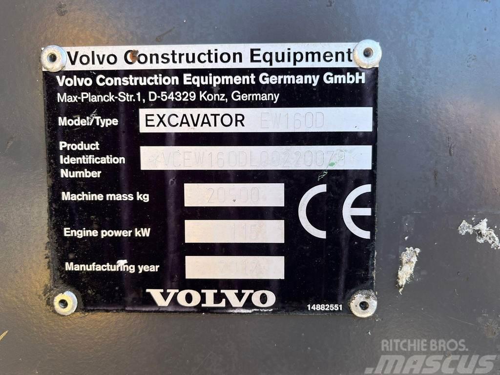 Volvo EW 160 D AC / CENTRAL LUBRICATION Kolesové rýpadlá