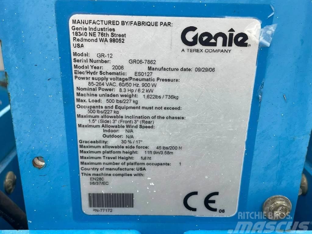 Genie GR-12 | PARTS MACHINE | NON FUNCTIONAL Ďalšie zdvíhacie zariadenia a plošiny