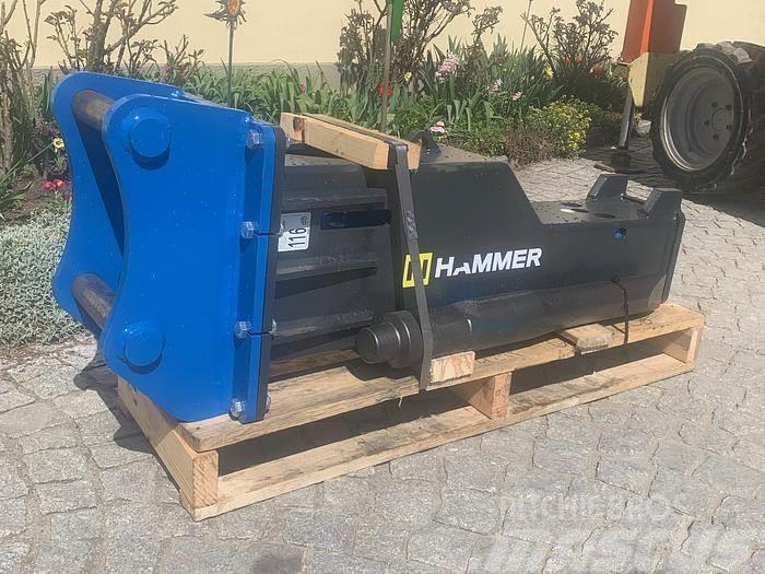 Hammer HM500 mit Martin M10 Hydraulikhammer Búracie kladivá / Zbíjačky