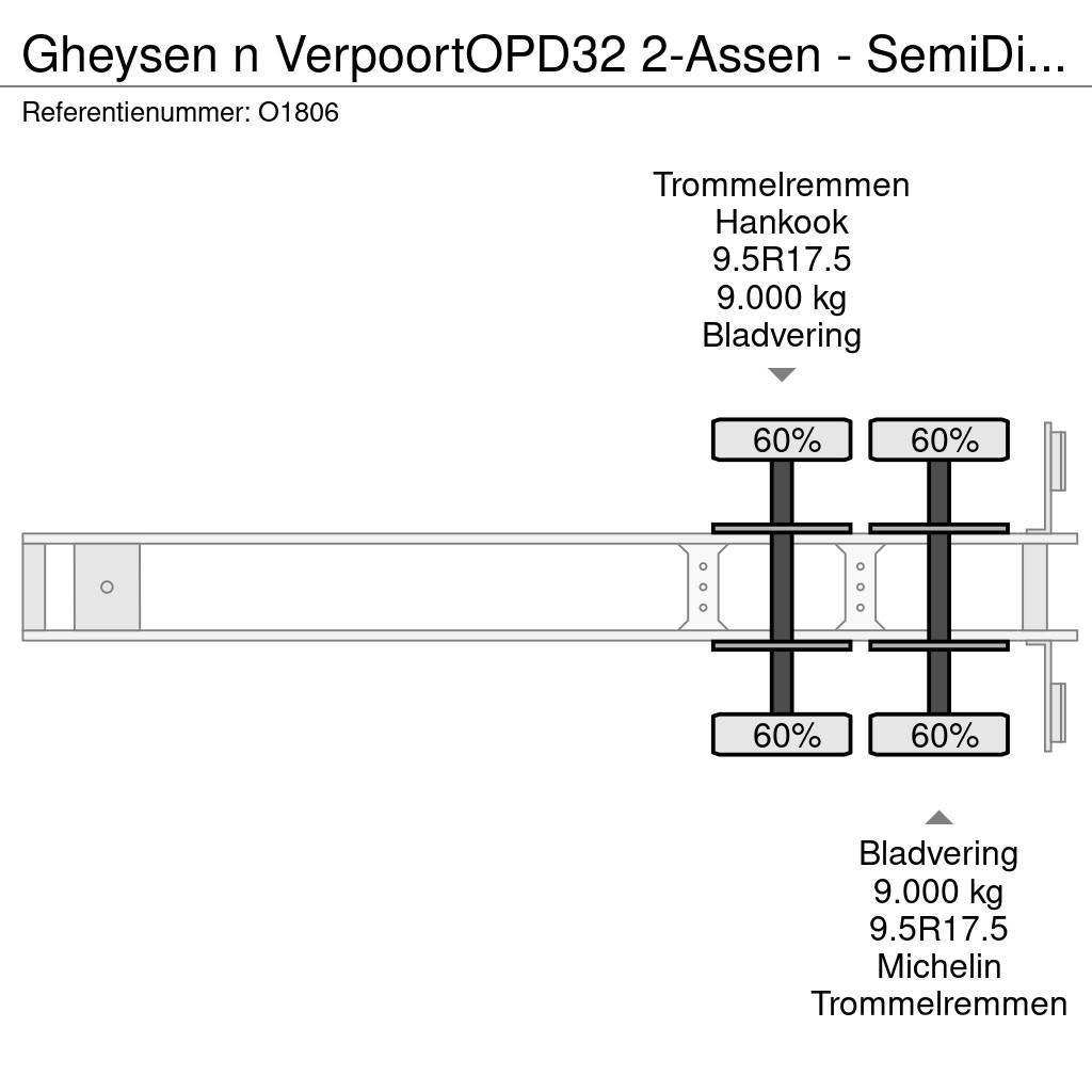  Gheysen n Verpoort OPD32 2-Assen - SemiDieplader - Podvalníkové návesy