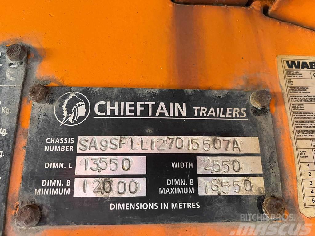 Chieftain SFLL 1270 PLATFORM L=9315 mm Podvalníkové návesy