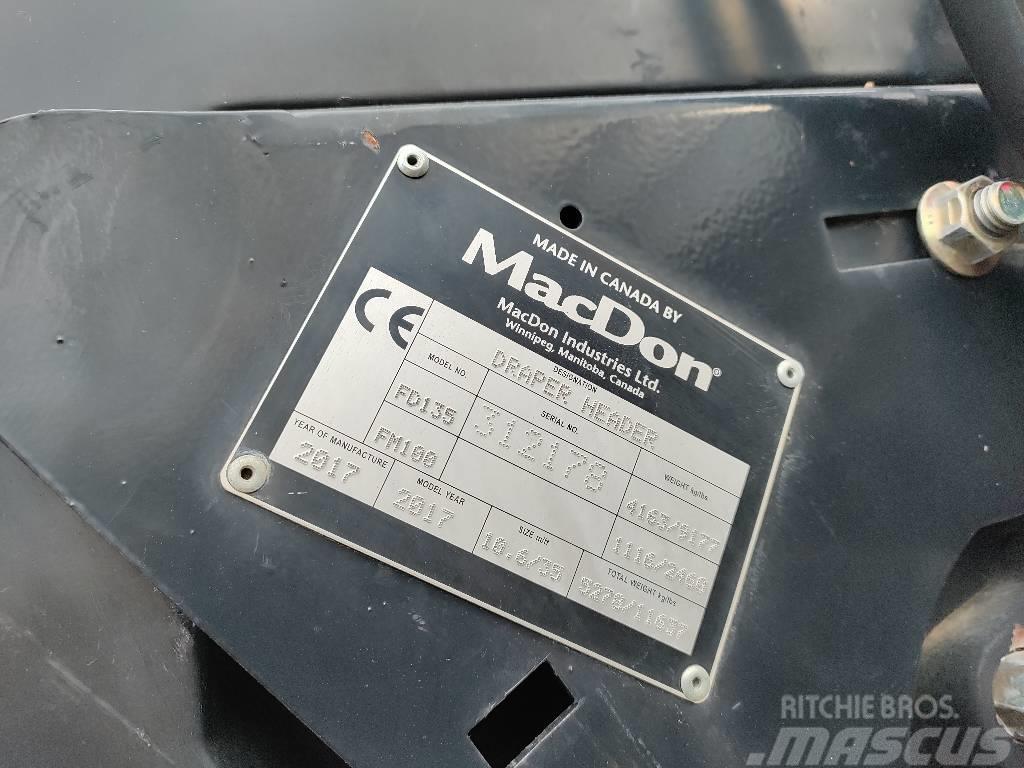 MacDon FD135 Kombajnove hlavice