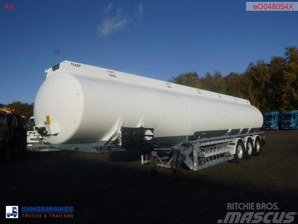 LAG Fuel tank alu 44.5 m3 / 6 comp + pump Cisternové návesy