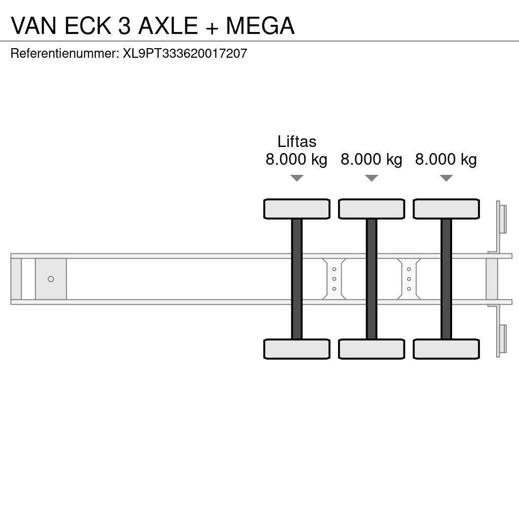 Van Eck 3 AXLE + MEGA Skriňové návesy