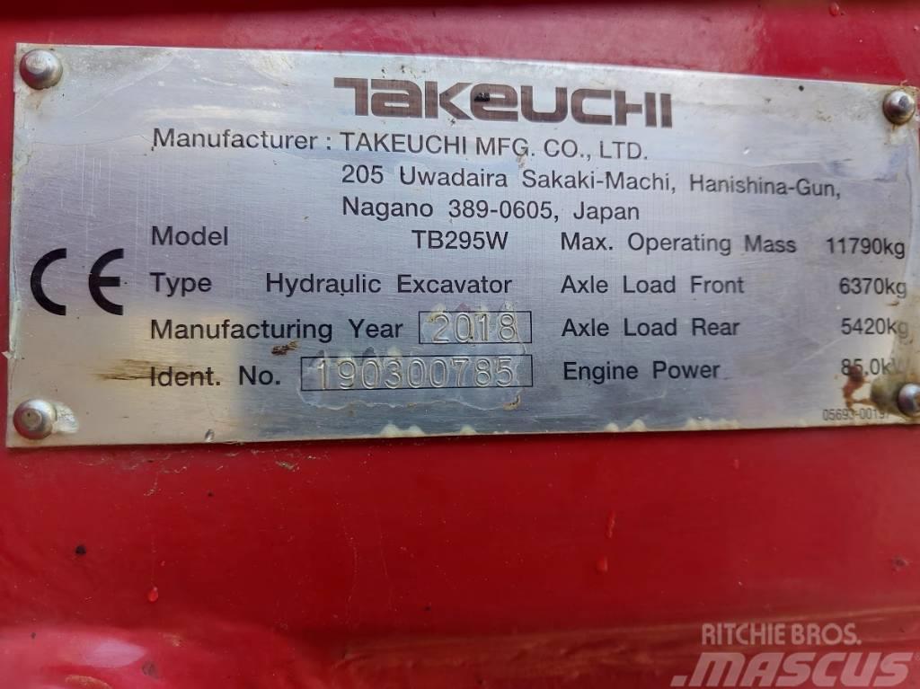 Takeuchi TB295W Kolesové rýpadlá