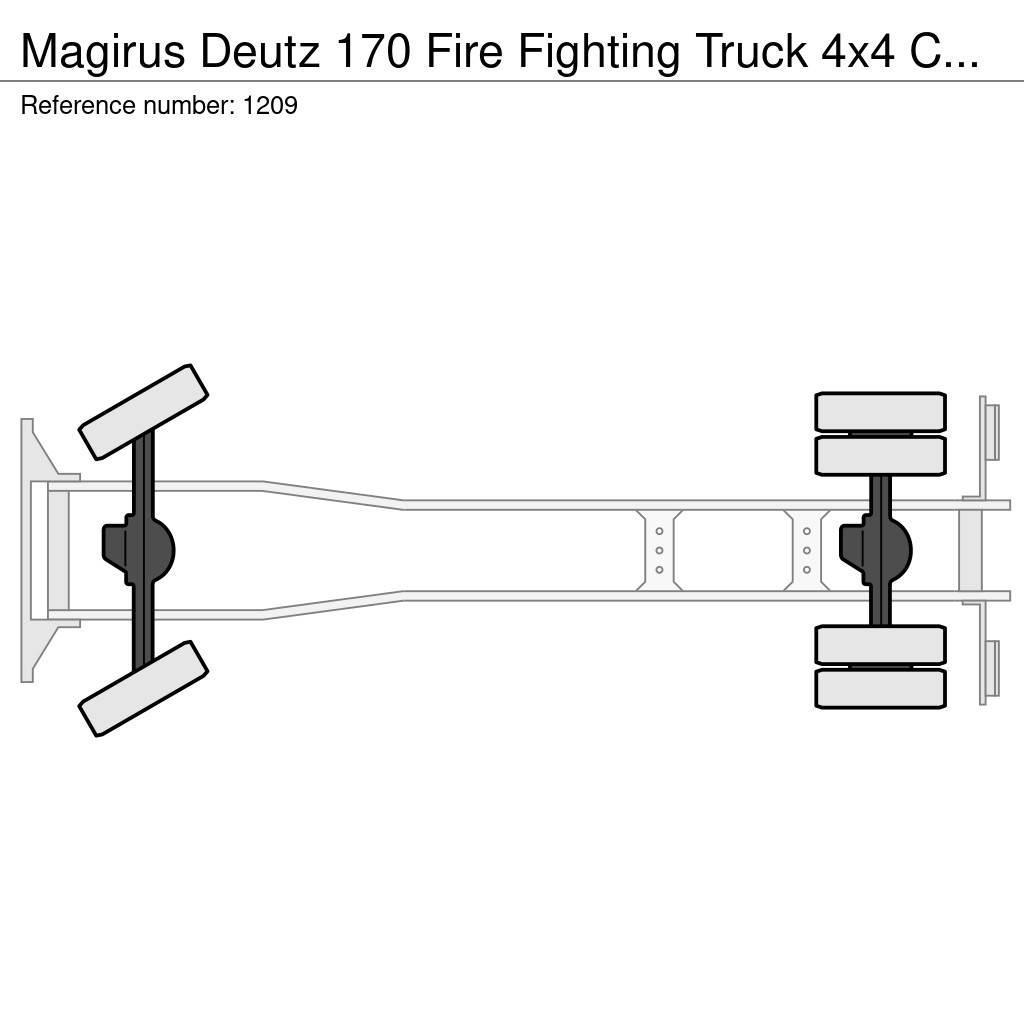 Magirus Deutz 170 Fire Fighting Truck 4x4 Complete truck G Hasičské vozy