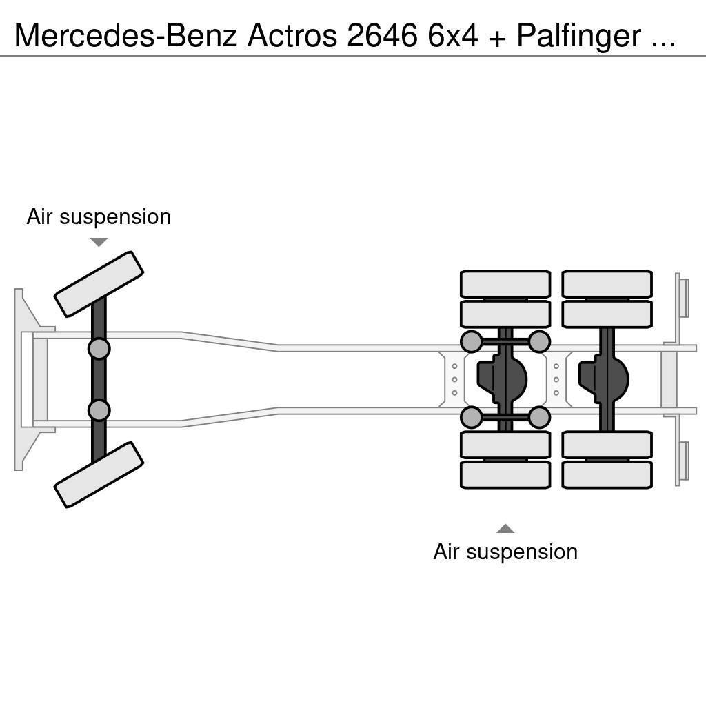 Mercedes-Benz Actros 2646 6x4 + Palfinger PK29002 D (winch) Univerzálne terénne žeriavy