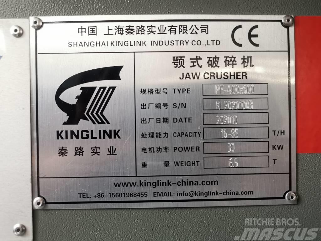 Kinglink Jaw Crusher PE400X600 (16X24) Drviče