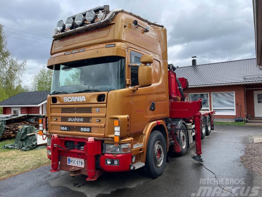 Scania R164 8x2 +Copma 990.6 nosturi+Jibi, kympitys 2028v Autožeriavy, hydraulické ruky