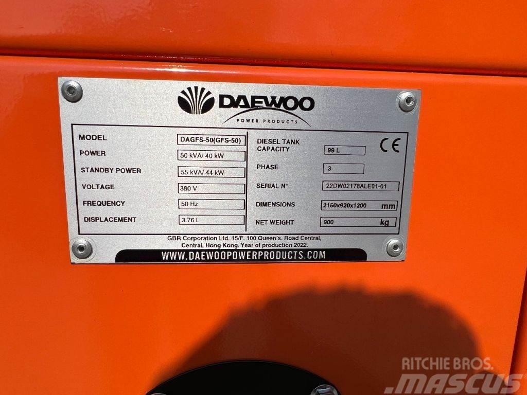Daewoo DAGFS-50 generator Naftové generátory