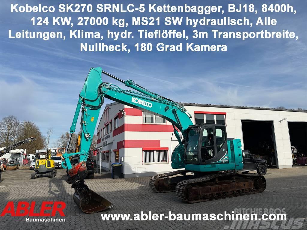 Kobelco SK270 SRNLC-5 Kettenbagger Kurzheck MS21 Klima Pásové rýpadlá