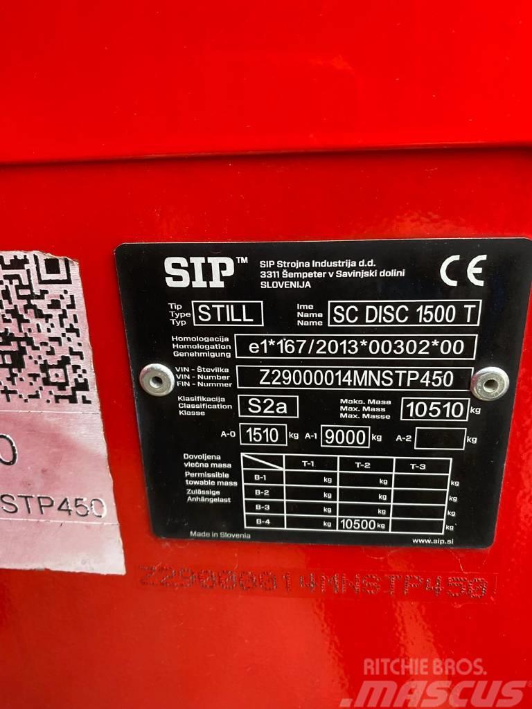 SIP SilverCut Disc 1500 T Žací stroj-kondicionér
