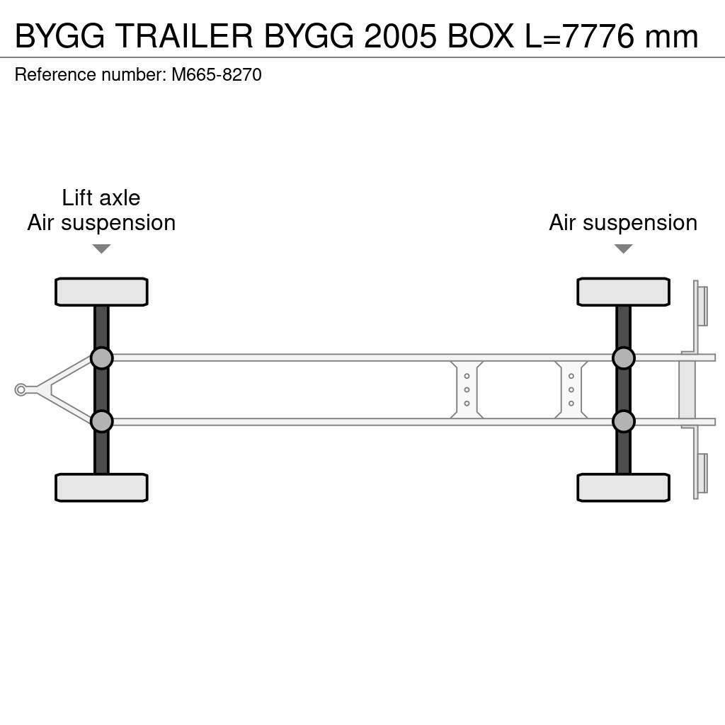  Bygg TRAILER BYGG 2005 BOX L=7776 mm Skriňové prívesy