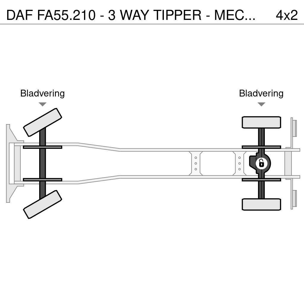 DAF FA55.210 - 3 WAY TIPPER - MECHANICAL INJECTION Sklápače