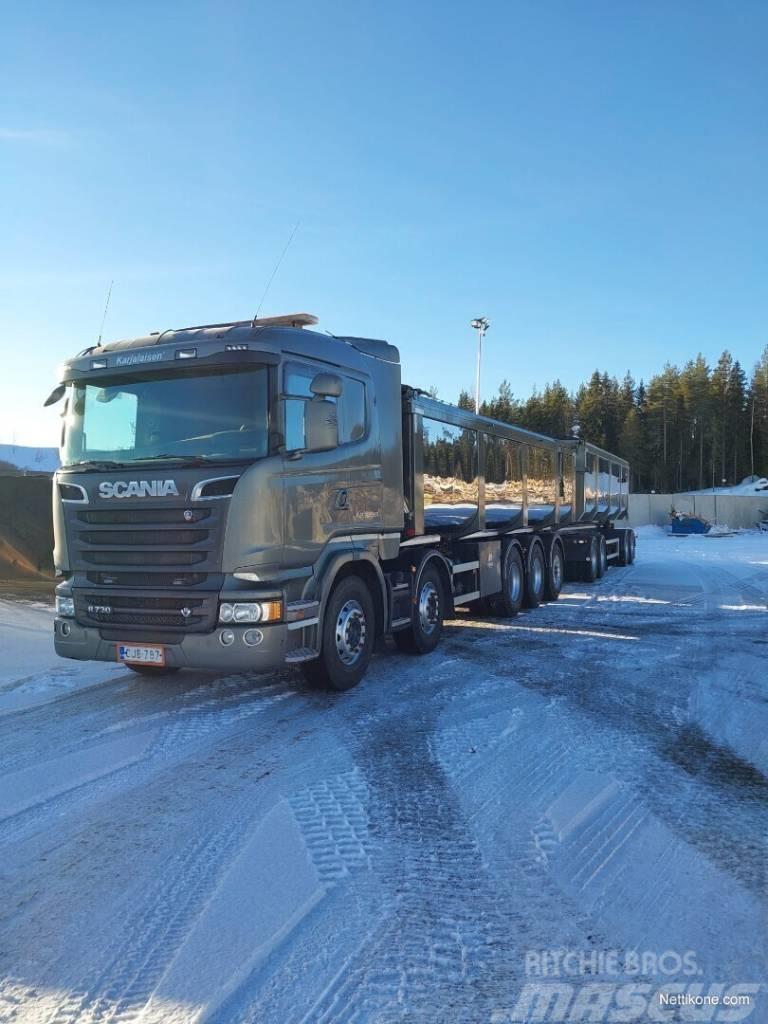 Scania R730 - 58 m3 yhdistelmä LB10x4*6HNB Sklápače