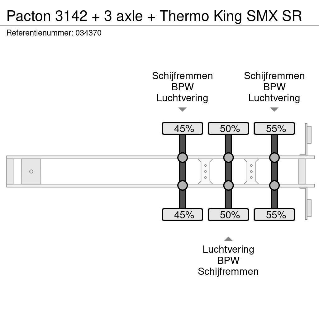 Pacton 3142 + 3 axle + Thermo King SMX SR Chladiarenské návesy