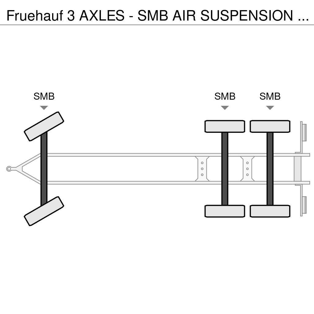 Fruehauf 3 AXLES - SMB AIR SUSPENSION - GOOD STATE Prívesy s bočnou zhrnovacou plachtou