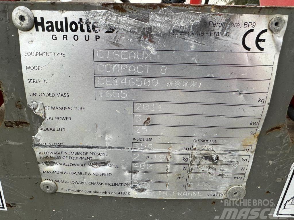 Haulotte Compact 8 Schaarhoogwerker Nožnicové zdvíhacie plošiny