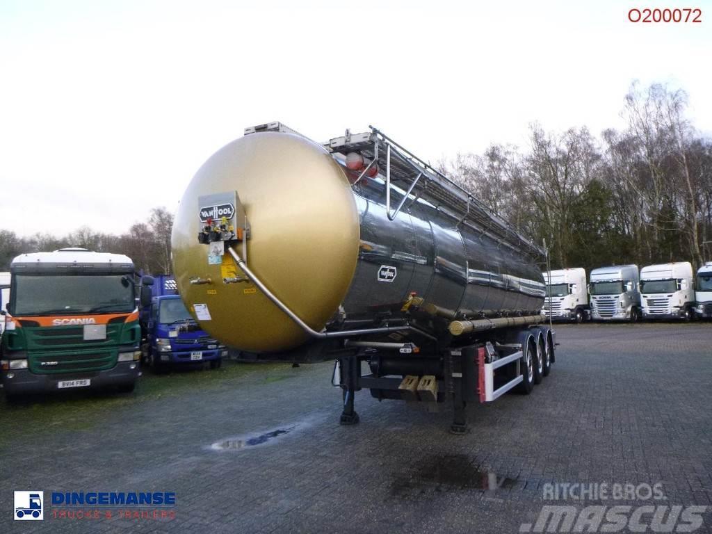 Van Hool Chemical tank inox L4BH 30 m3 / 1 comp / ADR 29/08 Cisternové návesy