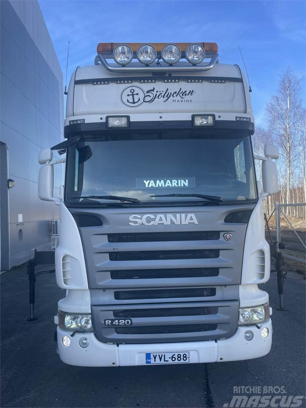 Scania R 420 4x2-3700 Topline + PM 12.5 S nosturi radioll Autožeriavy, hydraulické ruky