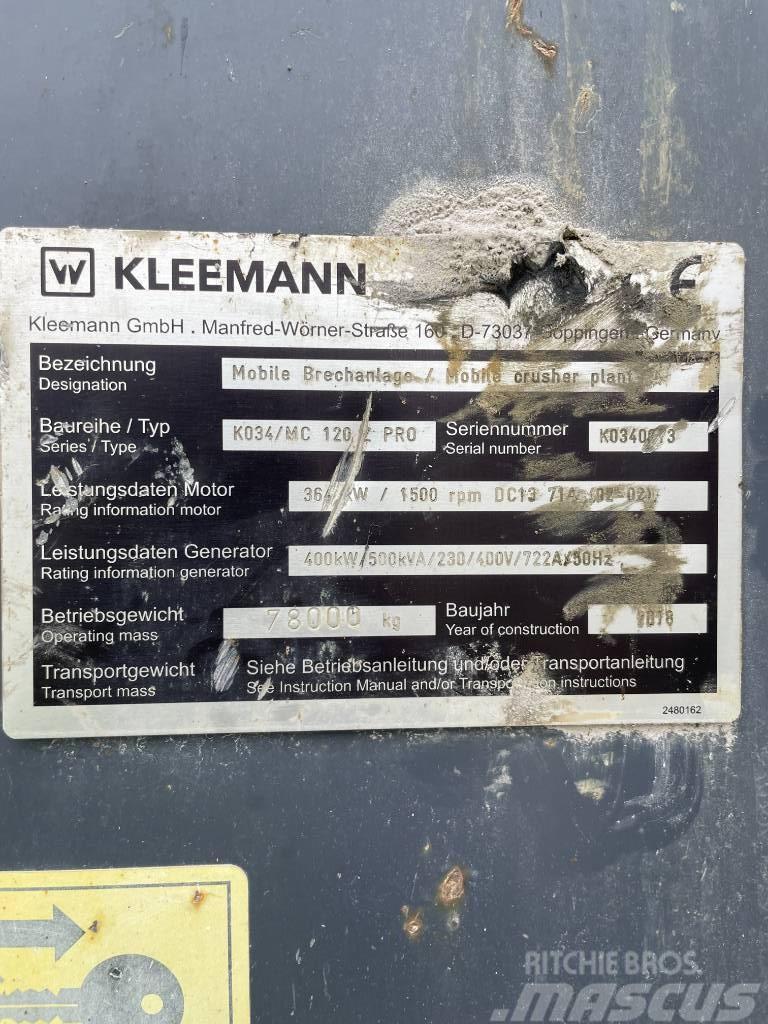 Kleemann K034 / MC 120 Z Pro Mobilné drviče