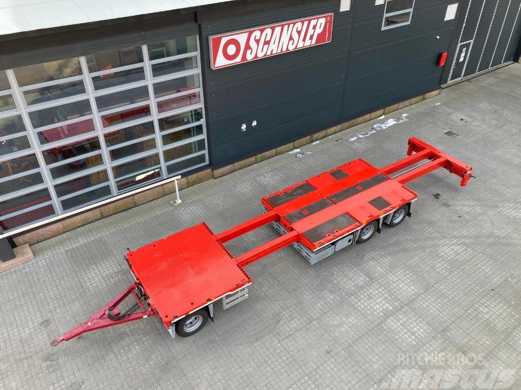  SCANSLEP Extendable platform trailer Valníky