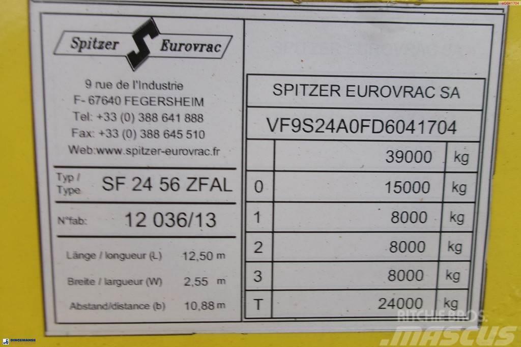 Spitzer Powder tank alu 56 m3 / 1 comp (food grade) Cisternové návesy