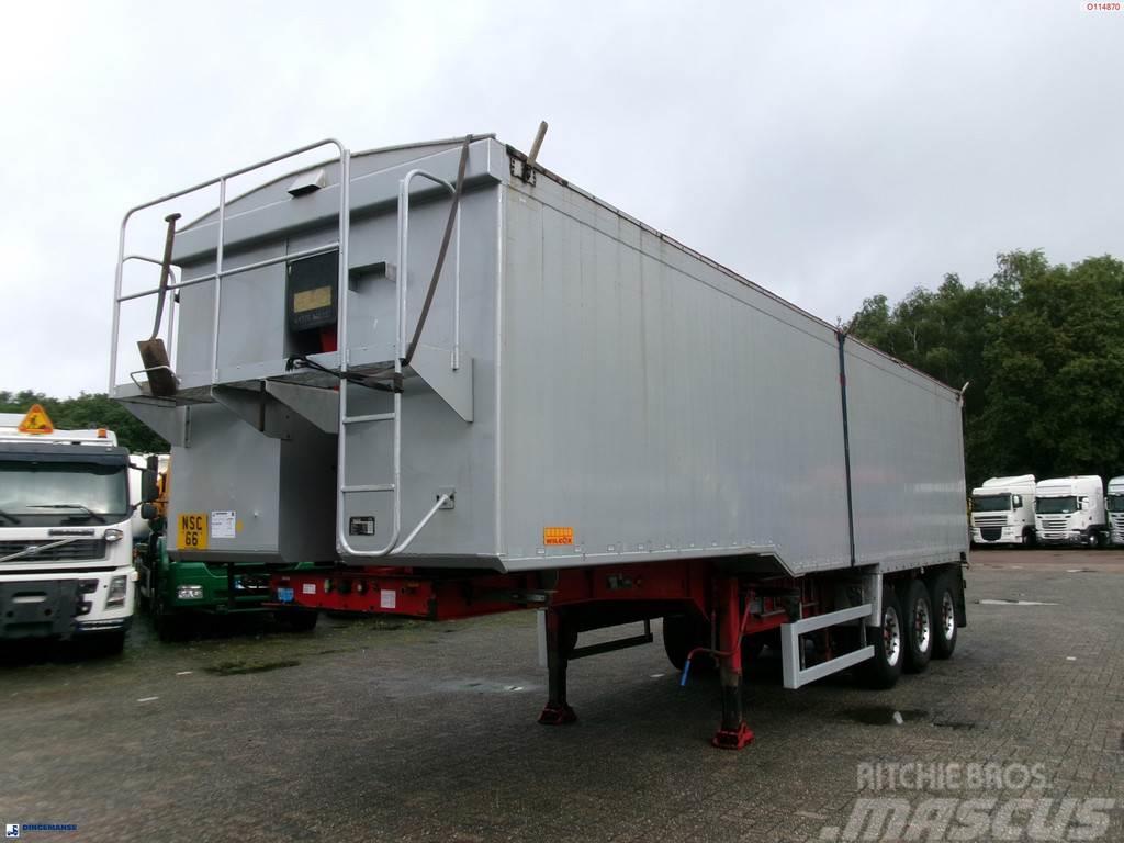 Wilcox Tipper trailer alu 55 m3 + tarpaulin Sklápacie návesy