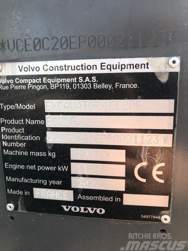 Volvo EC 20 E Mini rýpadlá < 7t