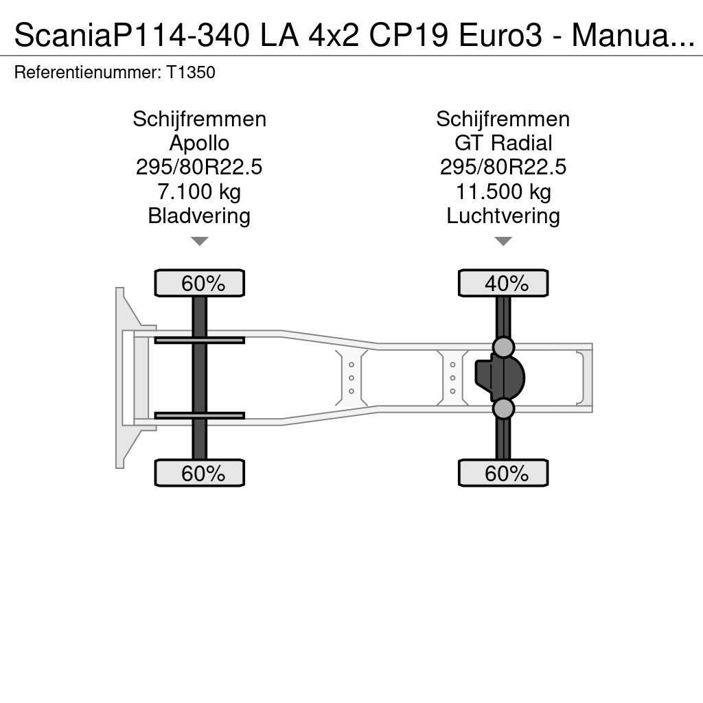 Scania P114-340 LA 4x2 CP19 Euro3 - Manual - Side Skirts Ťahače