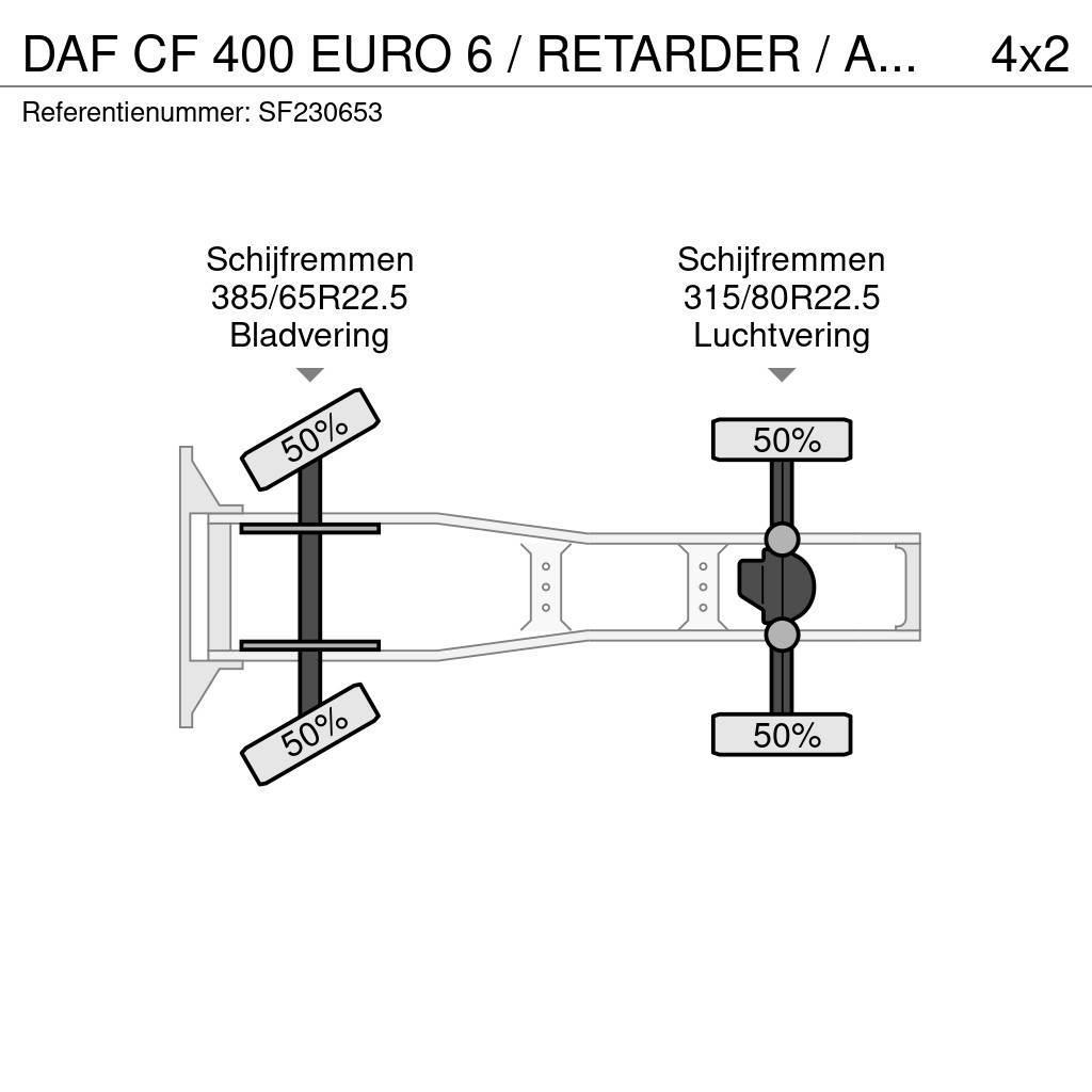 DAF CF 400 EURO 6 / RETARDER / AIRCO Ťahače