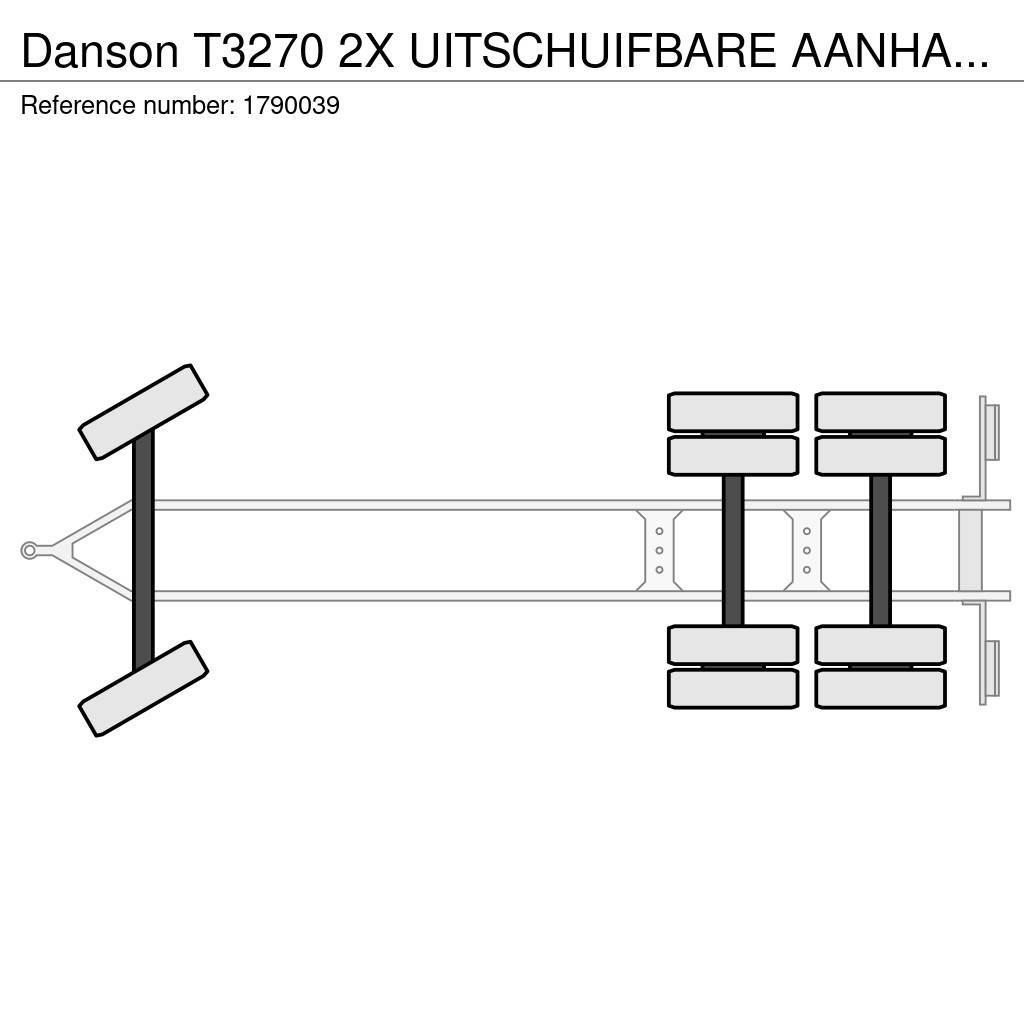 Danson T3270 2X UITSCHUIFBARE AANHANGER/TRAILER/ANHÄNGER Valníky