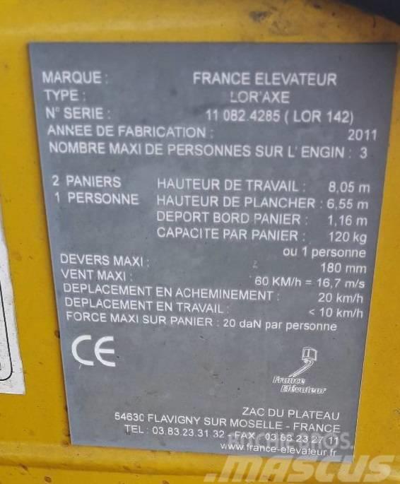 France Elevateur LOR `AXE Ďalšie zdvíhacie zariadenia a plošiny