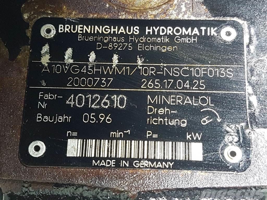 Brueninghaus Hydromatik A10VG45HWM1/10R-R902000737-Drive pump/Fahrpumpe Hydraulika