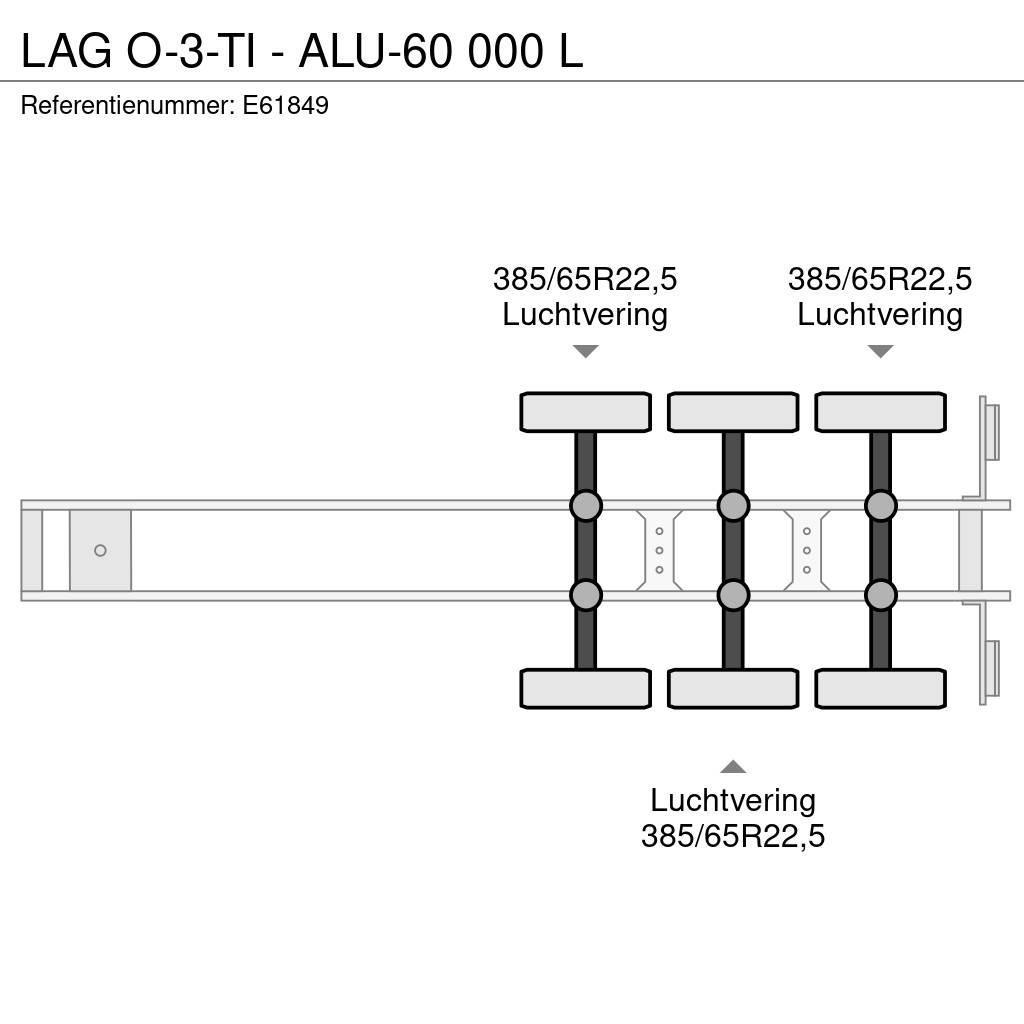 LAG O-3-TI - ALU-60 000 L Cisternové návesy