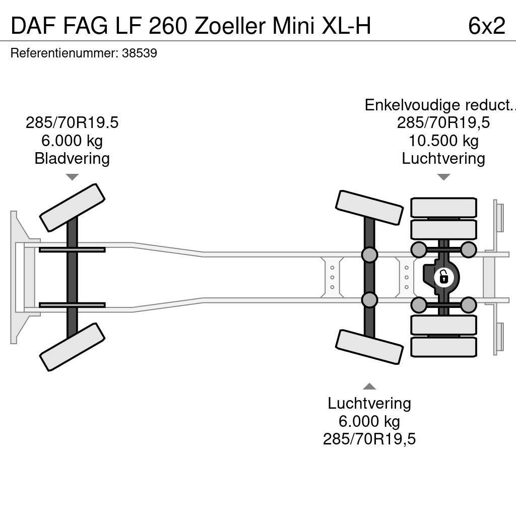 DAF FAG LF 260 Zoeller Mini XL-H Smetiarske vozidlá