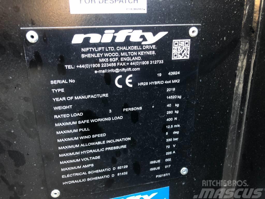 Niftylift HR28 Hybrid 4x4 MK2 Kĺbové plošiny